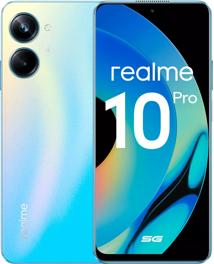Смартфон realme 10 Pro 5G 8/128 ГБ, 2 nano SIM, голубой